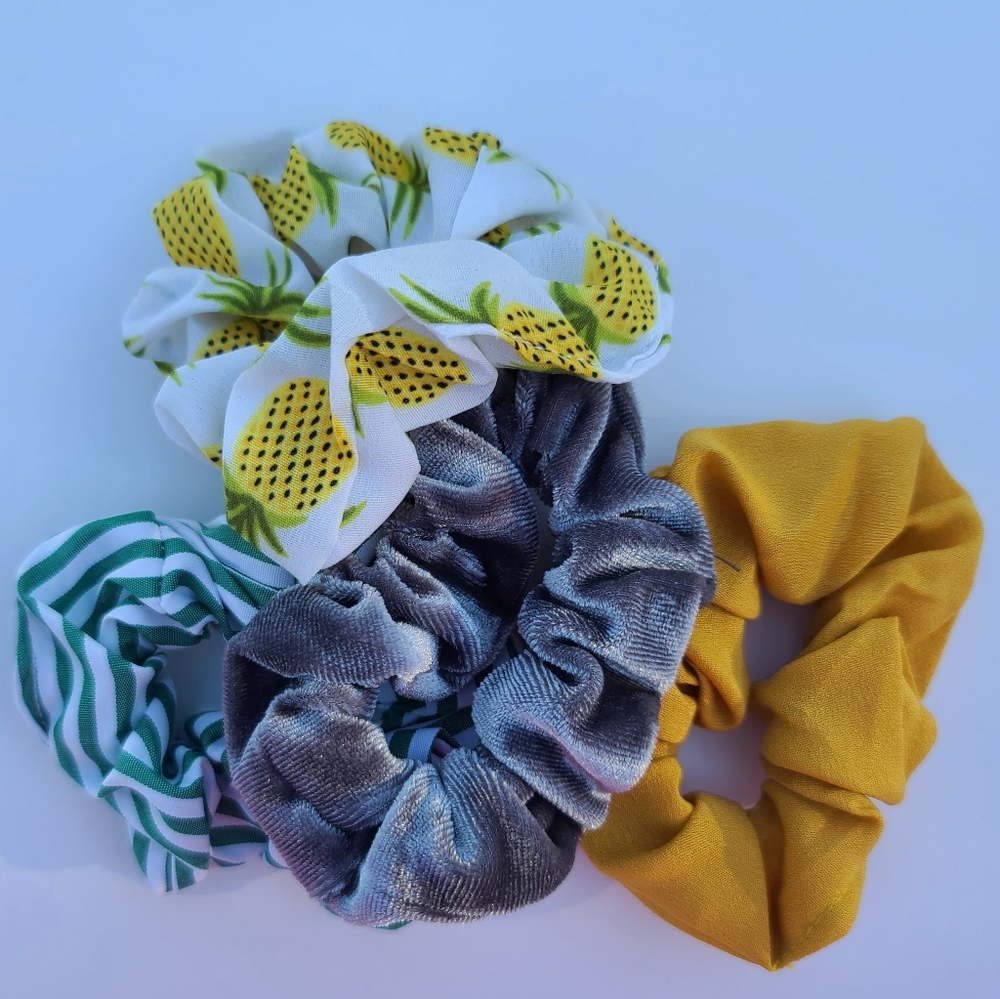 Scrunchies - Pineapple /Stripe /Velvet VSCO Girl